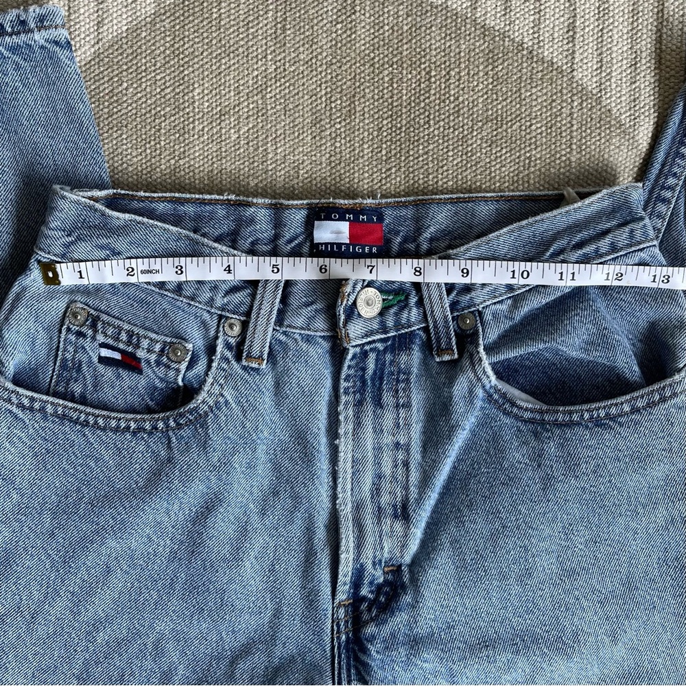 Vintage Aughts Tommy Hilfiger Light Blue High-Rise Jeans - Picture 8 of 9